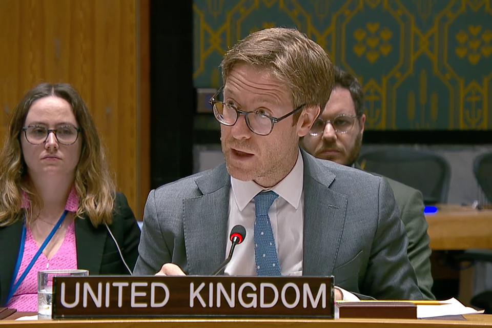 Imagem relacionada à notícia: O Reino Unido acolhe com agrado o Escritório do Procurador, que continuou a focar Darfur: Declaração do Reino Unido no Conselho de Segurança da ONU