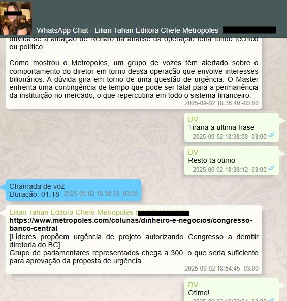 Conversas de Vorcaro revelam relações com executivos, veículos de imprensa e influenciadores