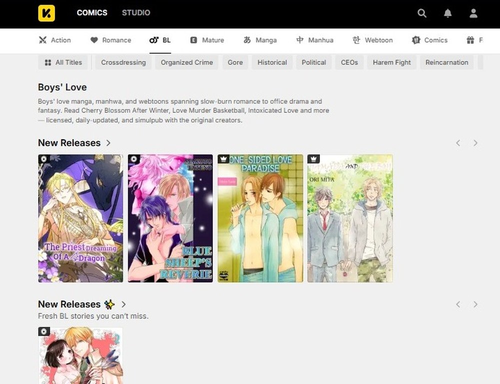 A INKR Comics reĂșne mangĂĄs, manhwas, webtoons e manhua licenciados de vĂĄrios paĂses â Foto: Diedrich Bader/TechTudo