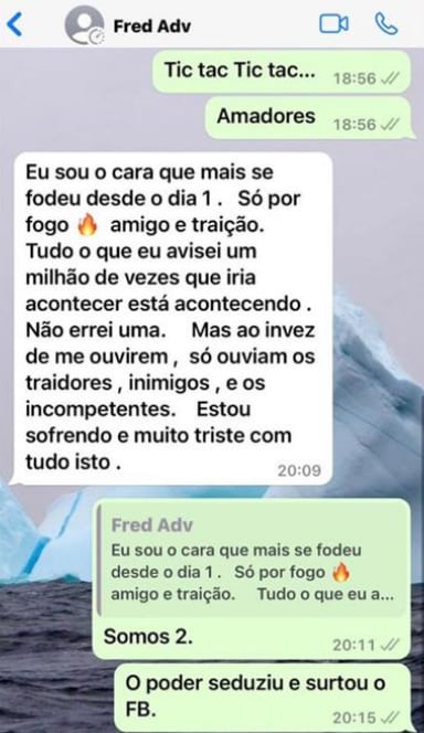 Relógio de luxo e cobrança de R$ 1,4 milhão: mensagens revelam disputa entre Flávio Bolsonaro e ex-sócio
