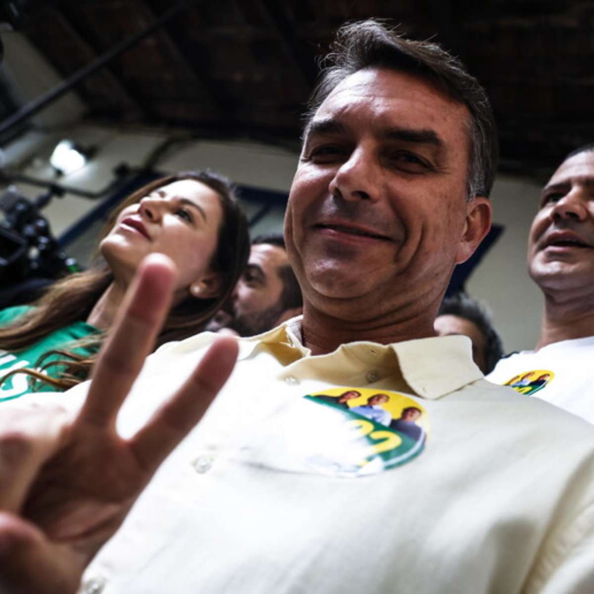 Flávio comemora eleição no Congresso: 'Está configurado para um presidente como Flávio Bolsonaro'