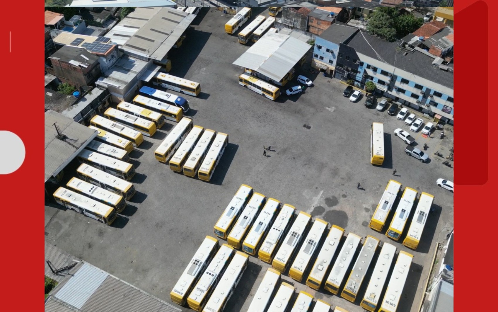 Fiscalização da PF em garagem de ônibus de Salvador aponta redução de 42% na frota neste domingo de eleição