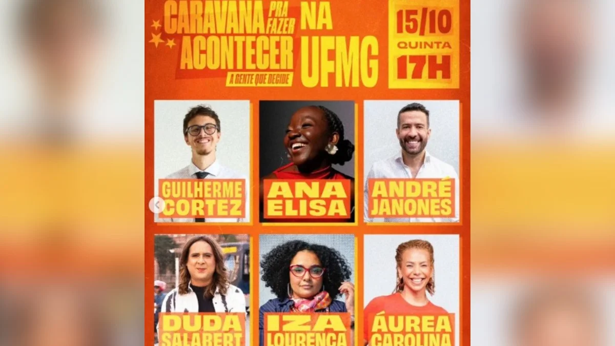 Com Ana Elisa e Janones, estudantes promovem ato pró-Lula na UFMG na quinta