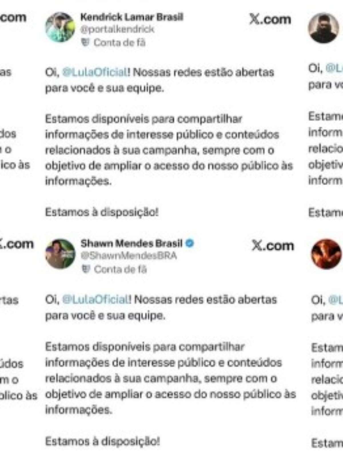 Fandoms de Beyoncé a Anitta ‘entregam’ perfis à campanha de Lula