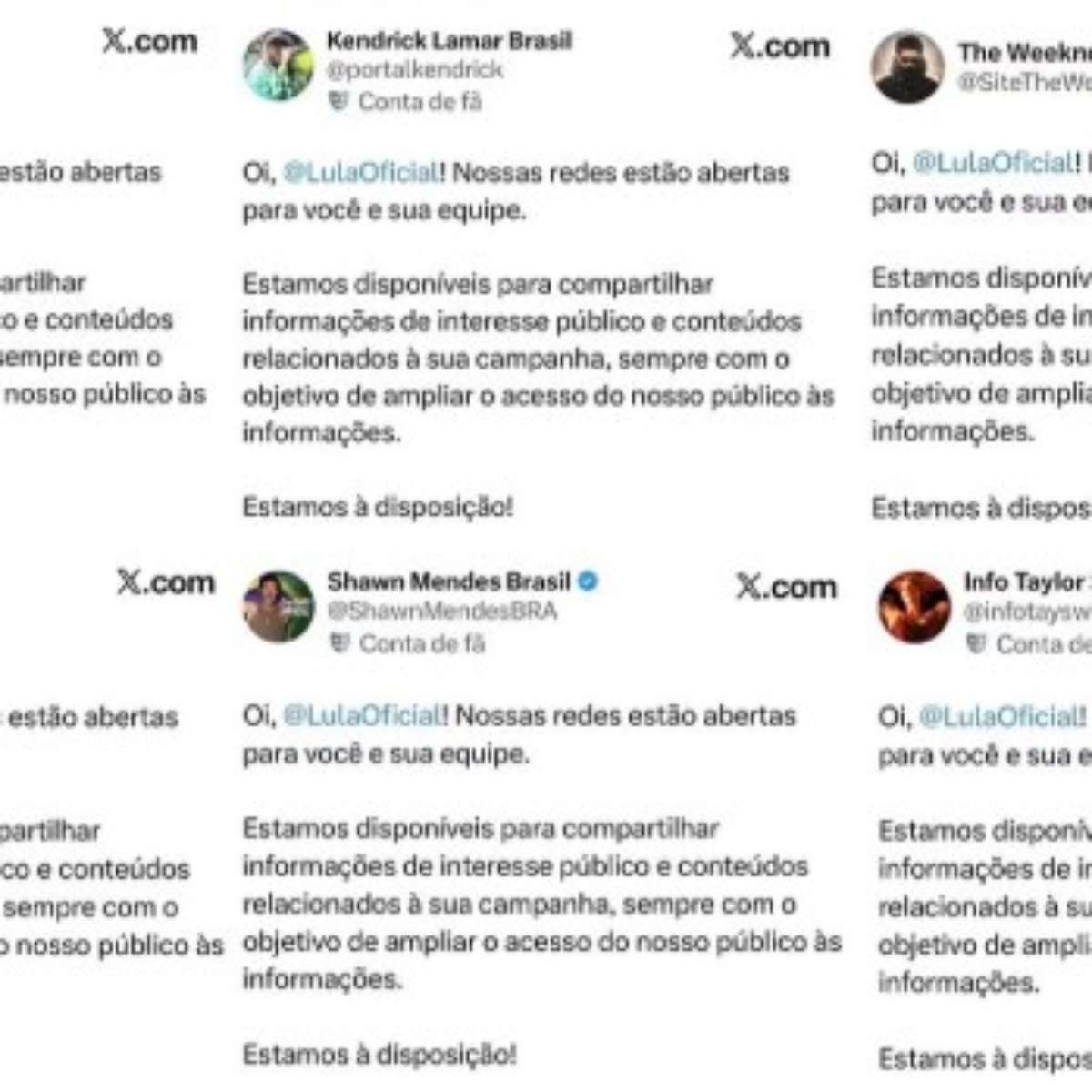 Fandoms de Beyoncé a Anitta ‘entregam’ perfis à campanha de Lula