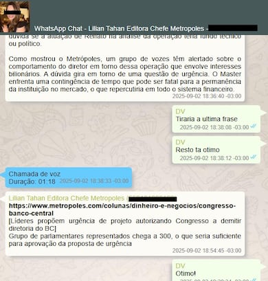 Conversas de Vorcaro revelam relações com executivos, veículos de imprensa e influenciadores